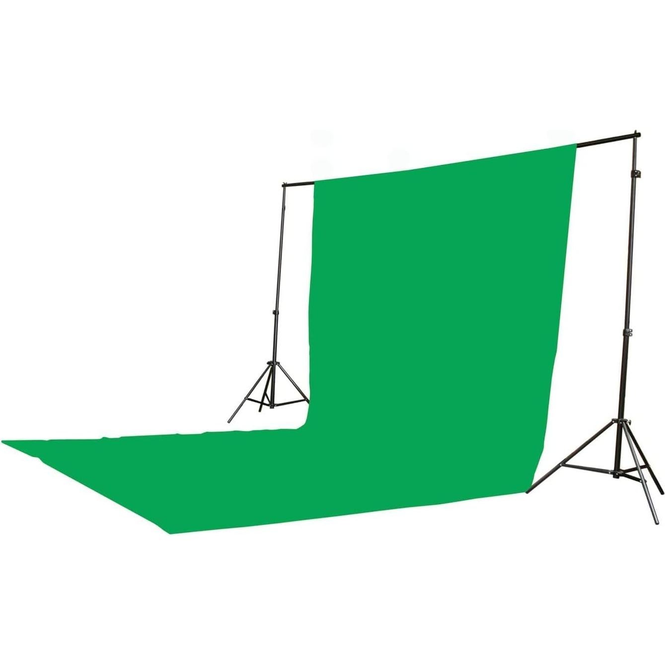 ePhoto 2400 Watt Continuous Video Photography Studio Chromakey Green Screen Lighting Kit H9004S3-1020G