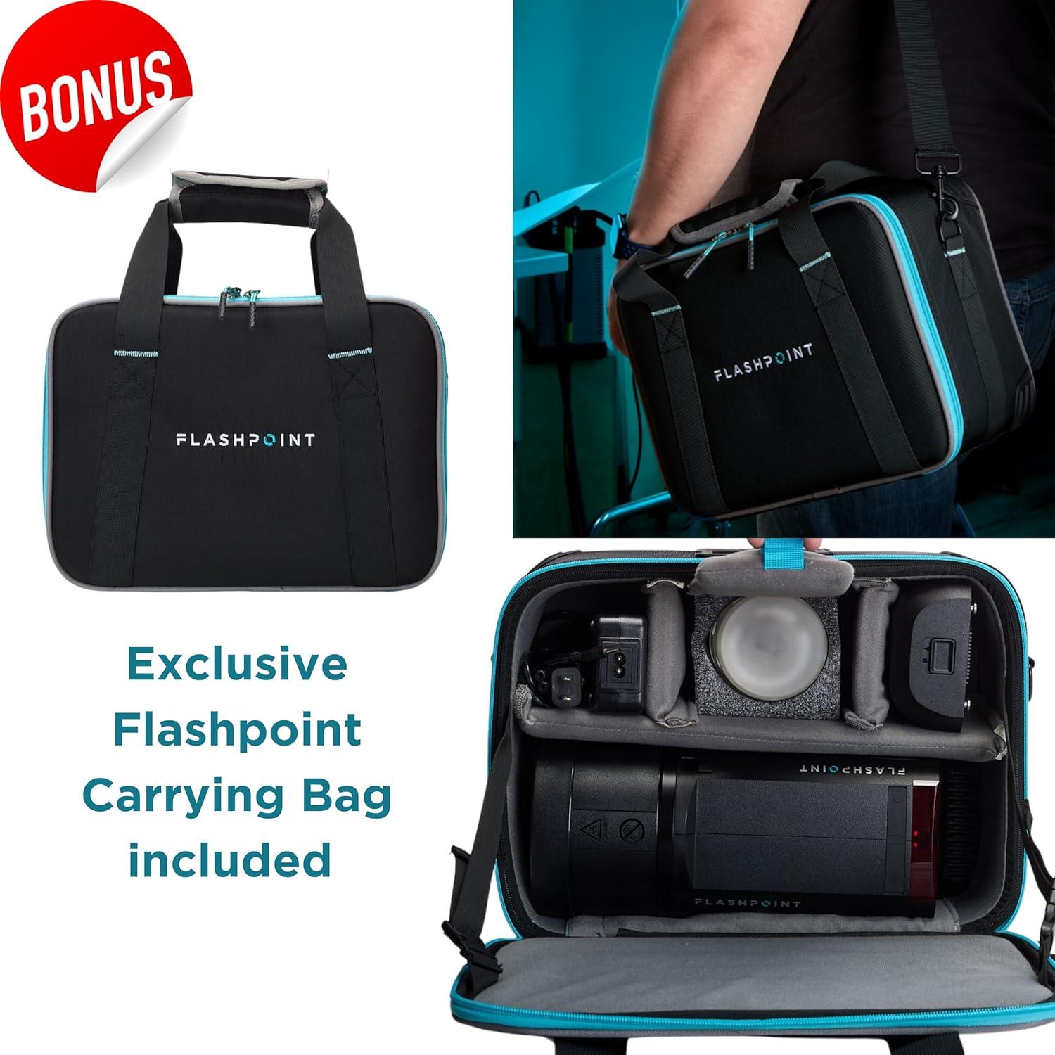 Flashpoint XPLOR 600PRO II TTL 600Ws Flash Portátil con Luz LED