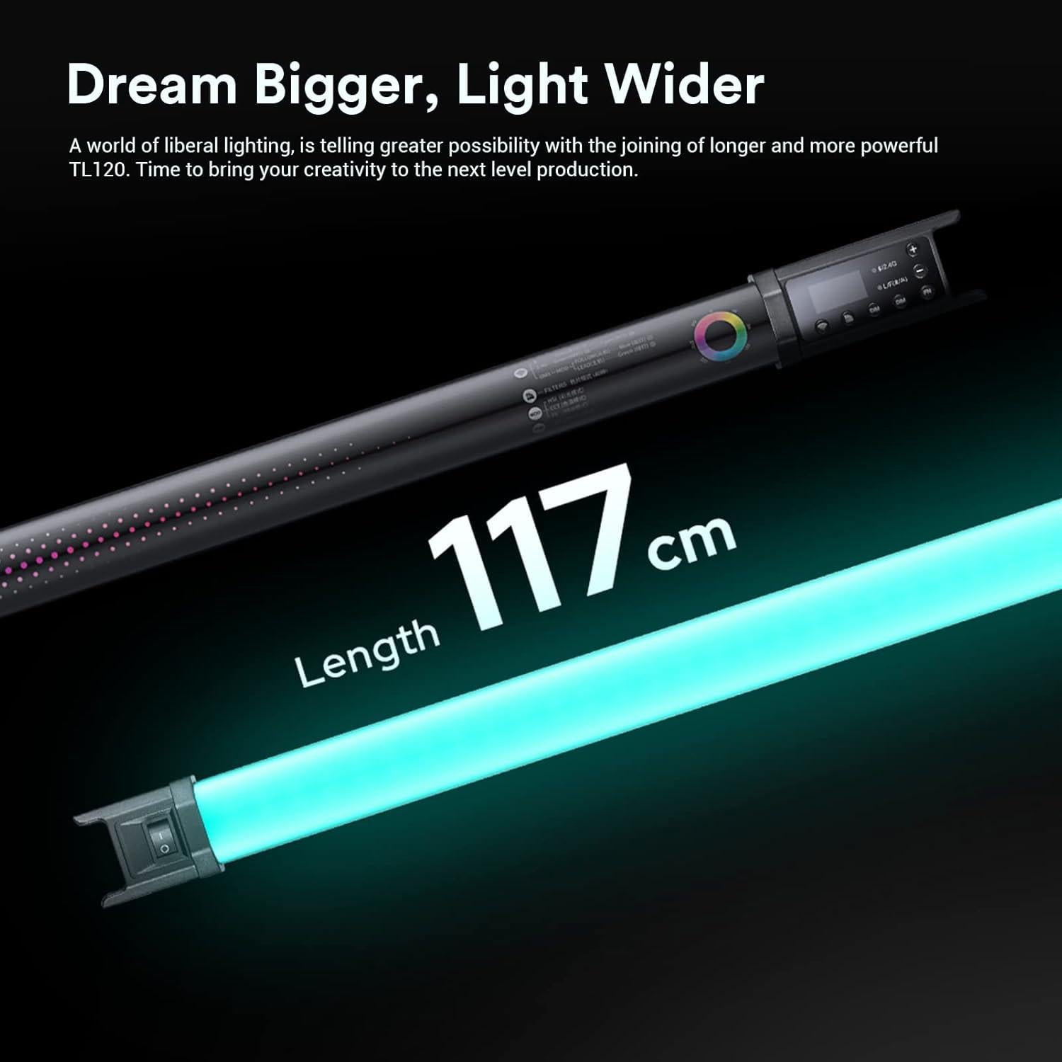 Godox TL120 Tubo de Luz LED RGB 2700K-6500K 5200mAh