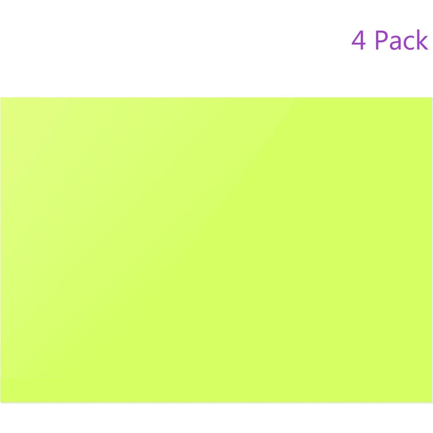 Filtro de Gel de Corrección DMiotech 4 Pcs PVC Verde Fluorescente