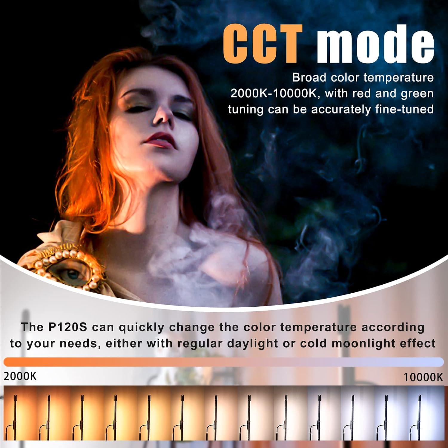 Luz de Fotografía RGB LUXCEO P120S 2800 Lúmenes Control APP