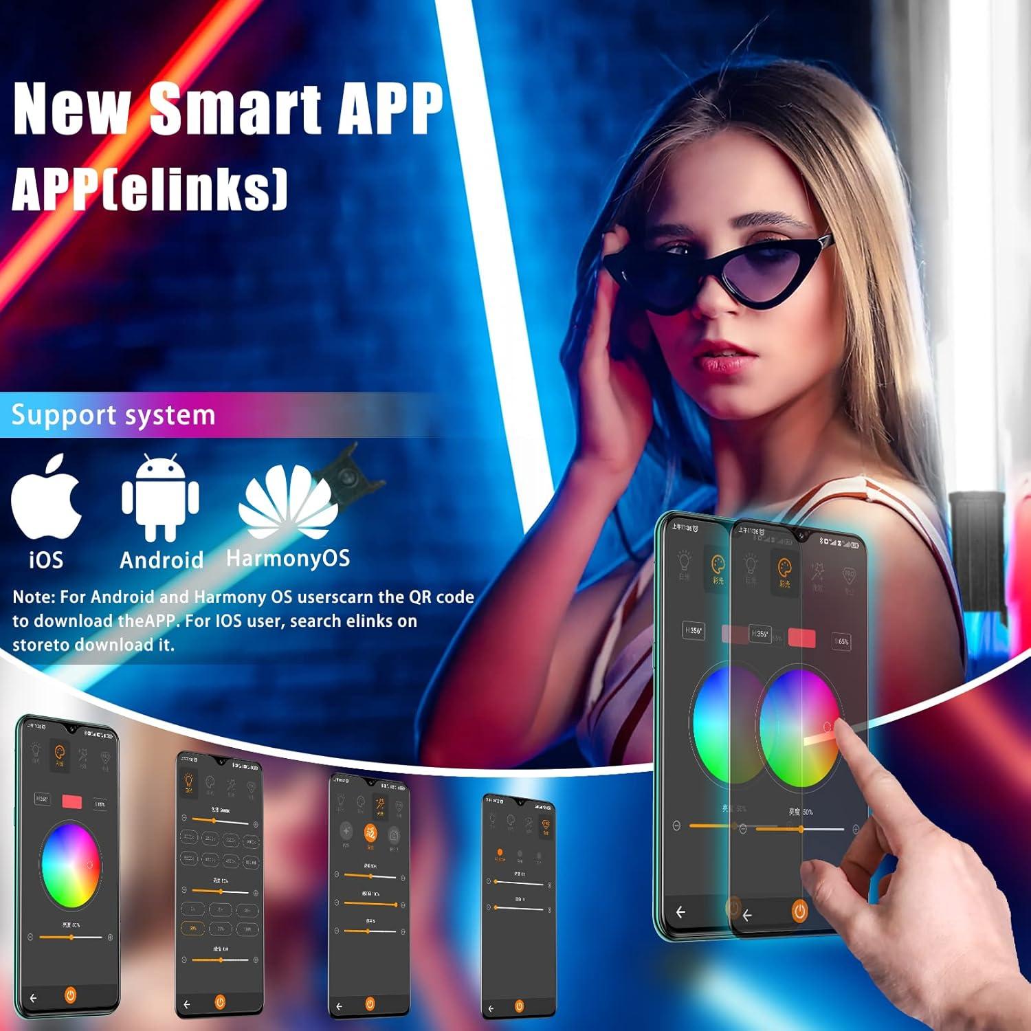 Luz de Fotografía RGB LUXCEO P120S 2800 Lúmenes Control APP