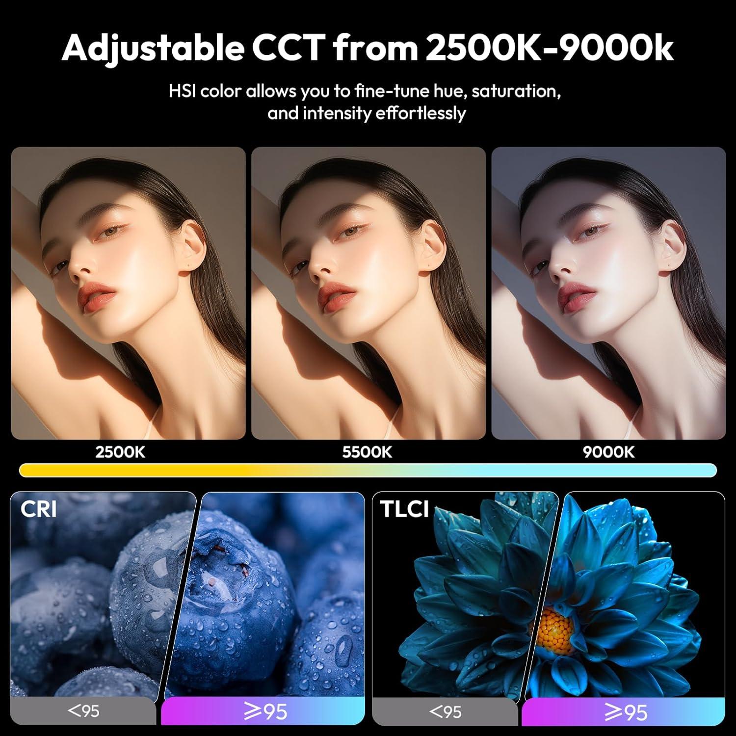 Luz de Video RGB ULANZI LE20 20W Portátil 2500-9000K