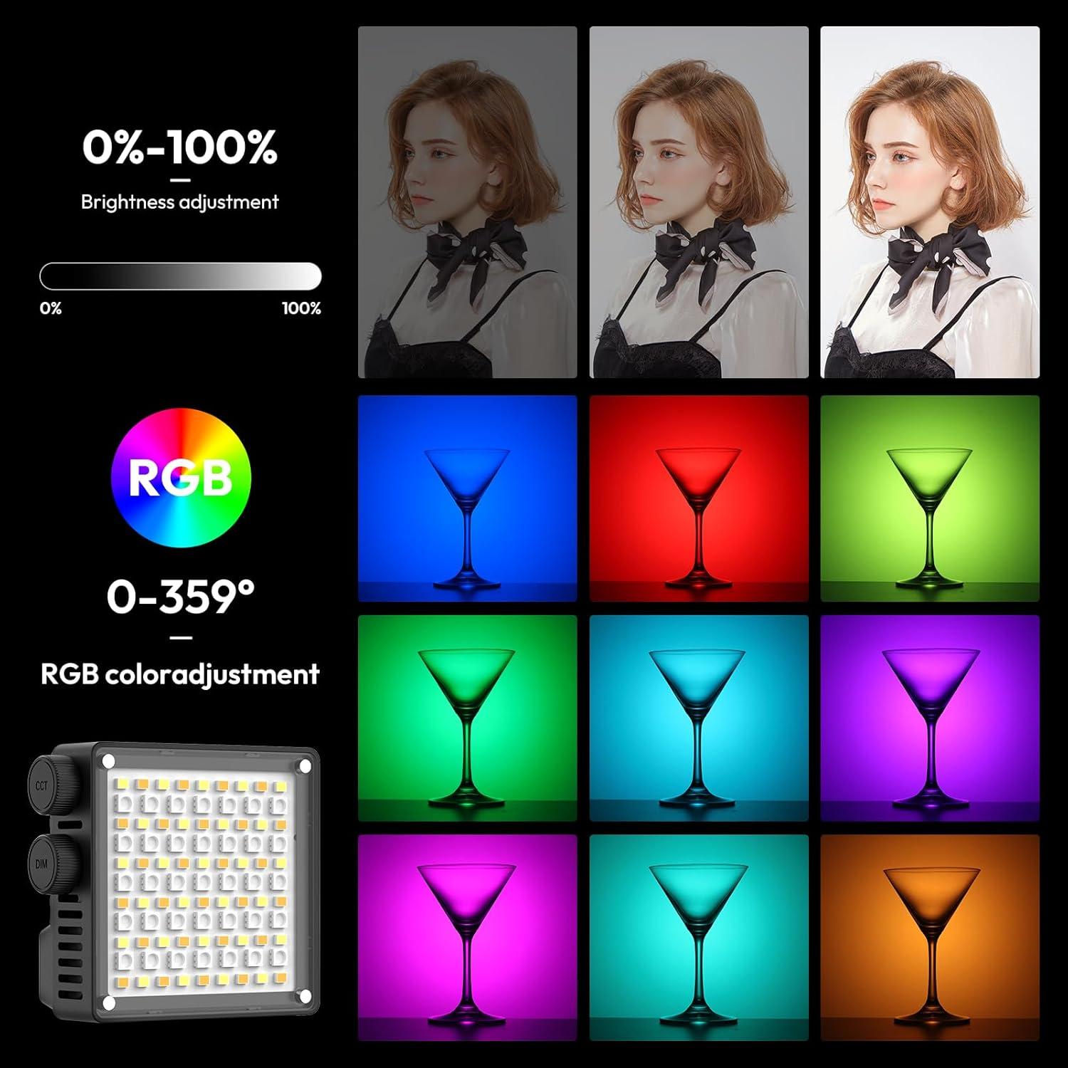 Luz de Video RGB ULANZI LE20 20W Portátil 2500-9000K
