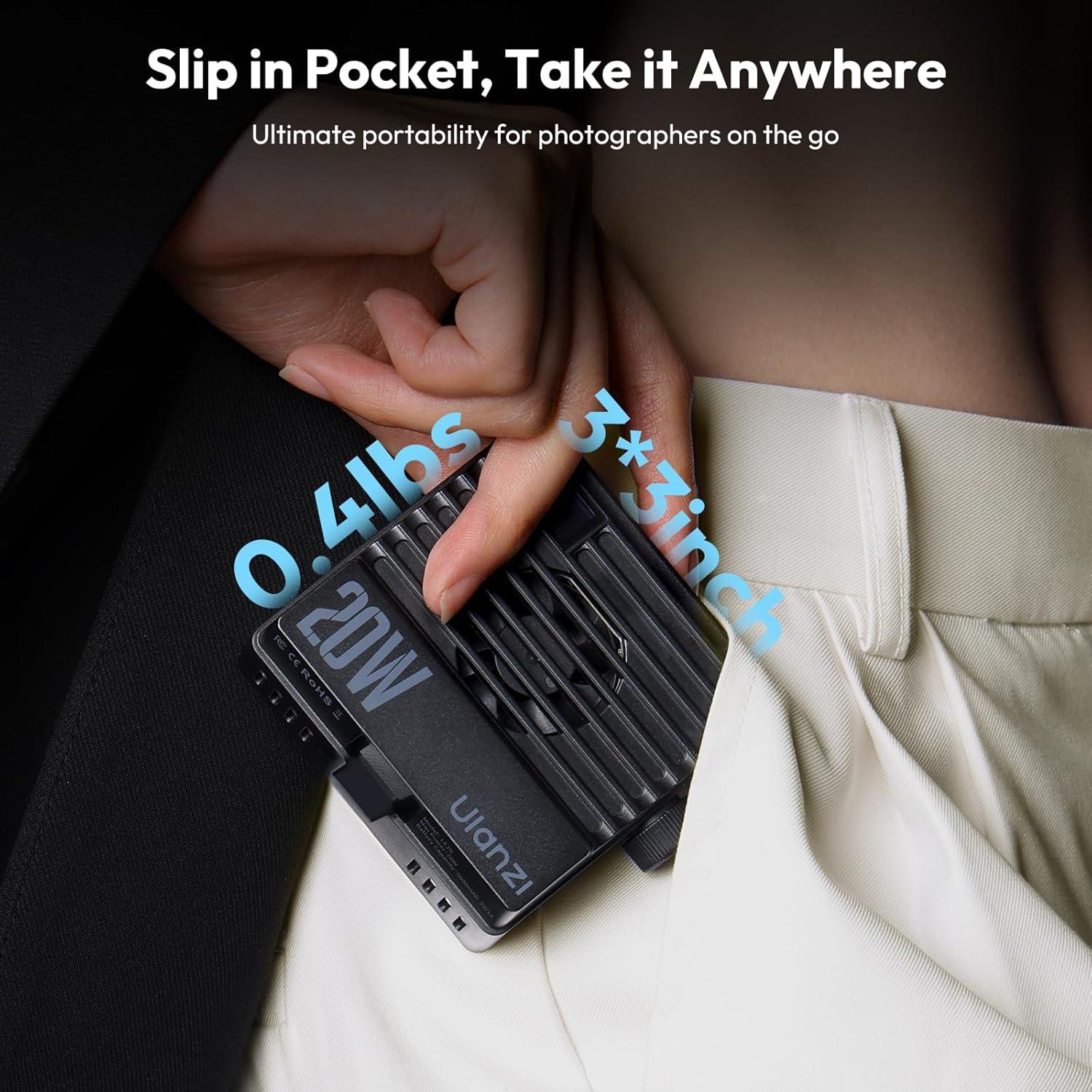 Luz de Video RGB ULANZI LE20 20W Portátil 2500-9000K