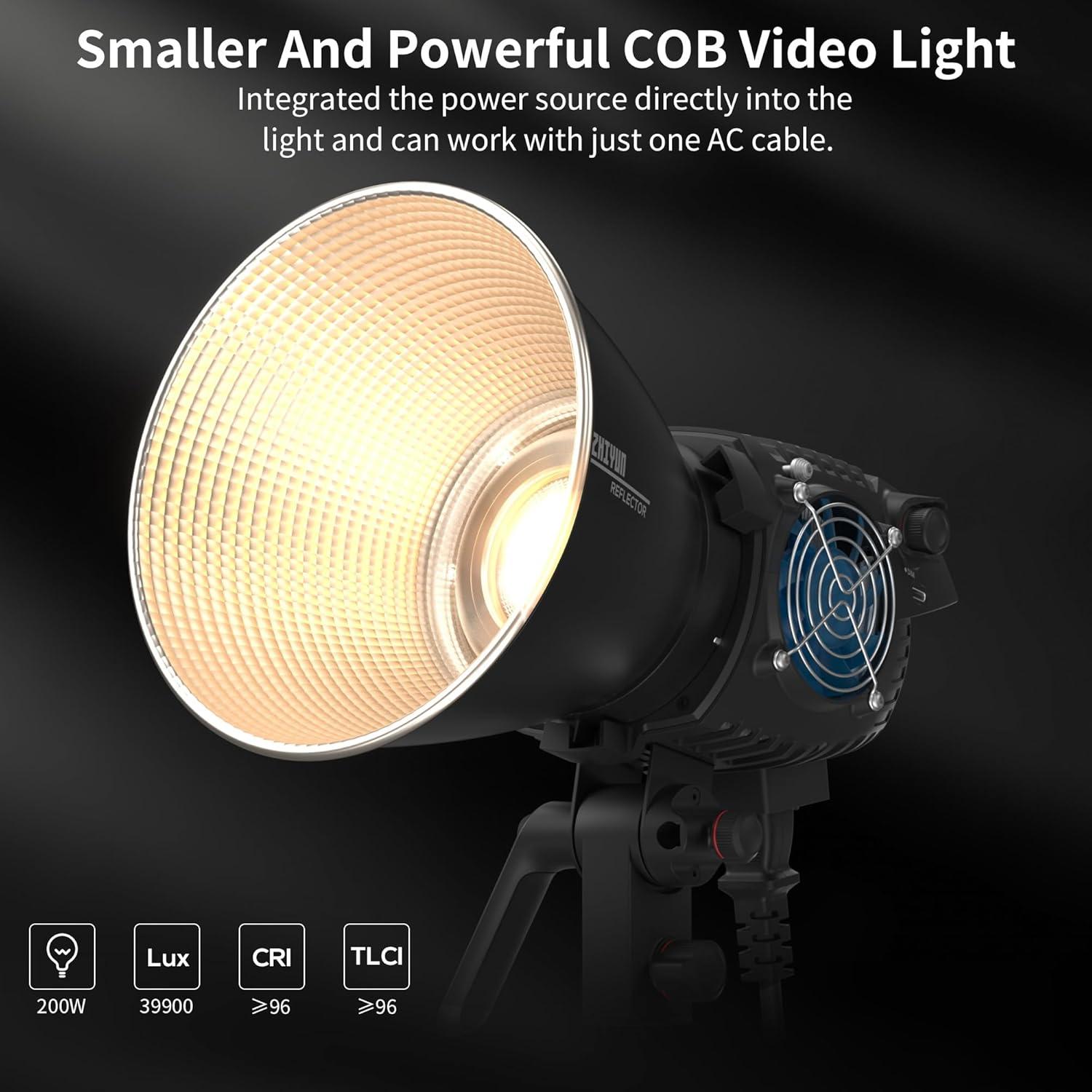 Luz de Video ZHIYUN MOLUS B200 200W COB LED 2700K-6500K