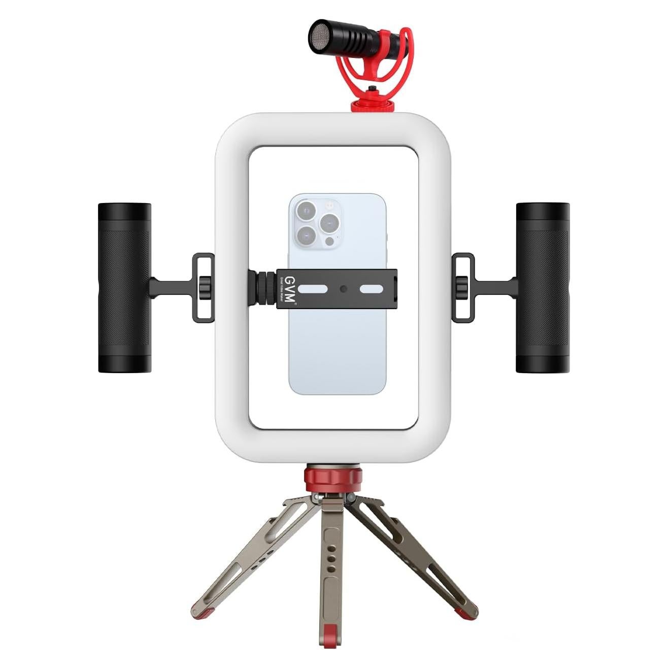 Luz de Anillo LED GVM TL600B 2700K-6800K para Smartphone