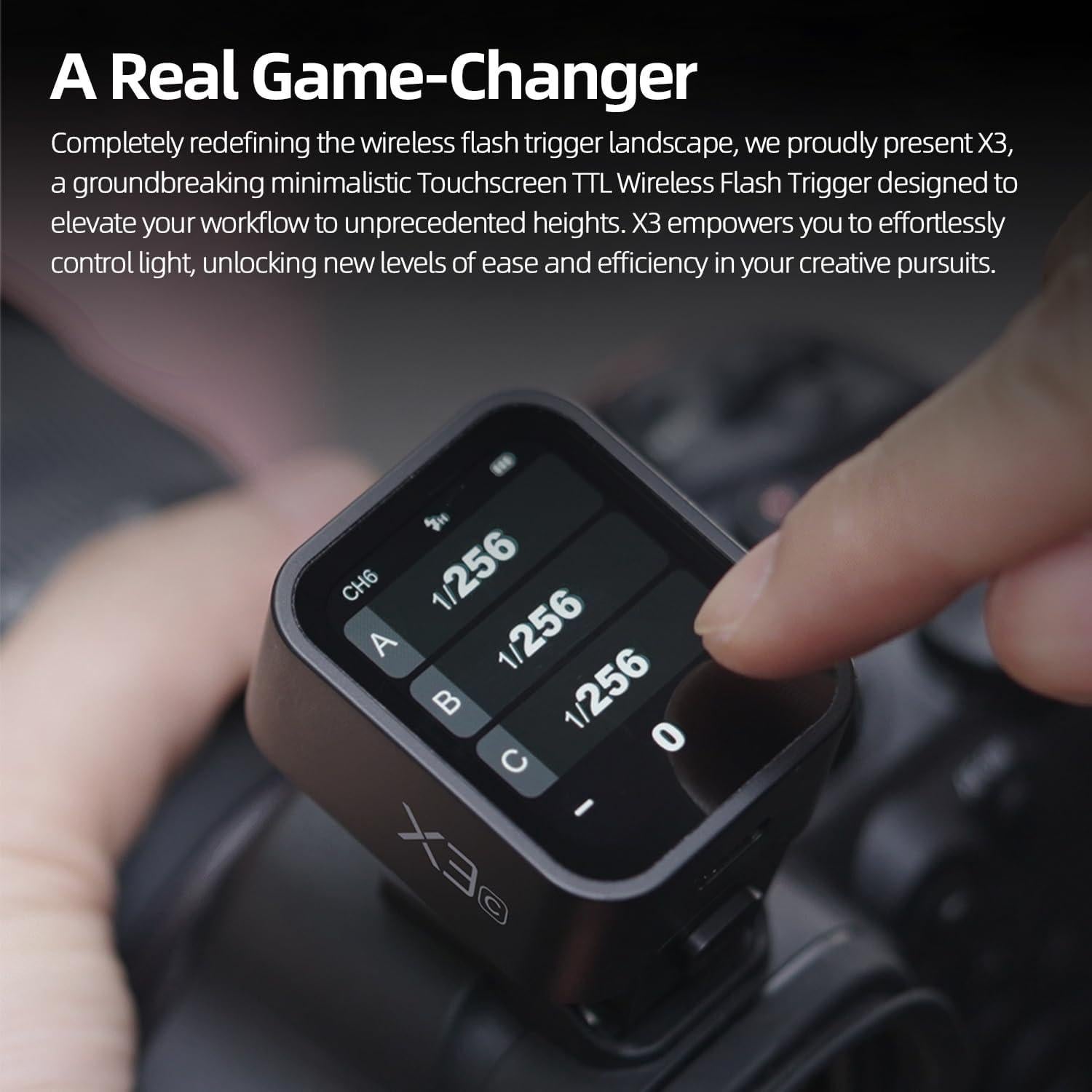 Godox X3 Flash Inalámbrico TTL Pantalla Táctil 249g