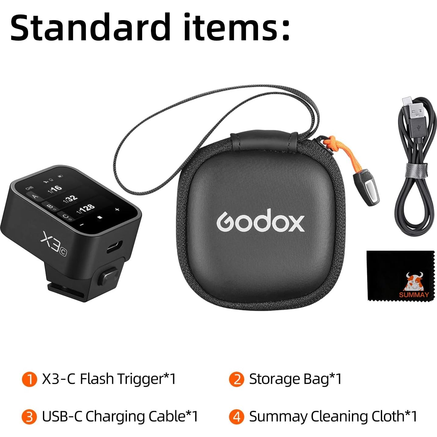 Godox X3 Flash Inalámbrico TTL Pantalla Táctil 249g