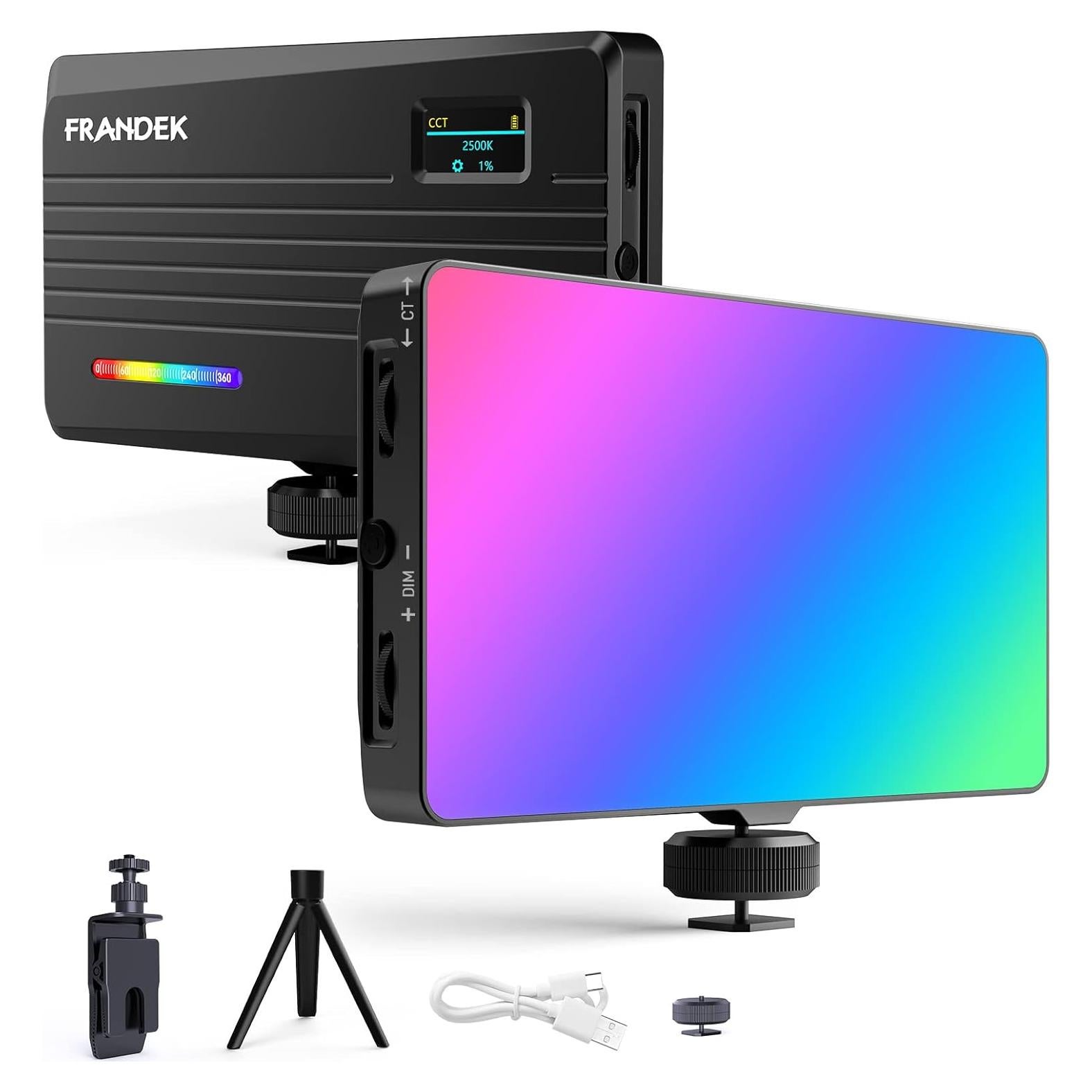 Luz Portátil RGB FRANDEK 4000mAh para Fotografía y Video