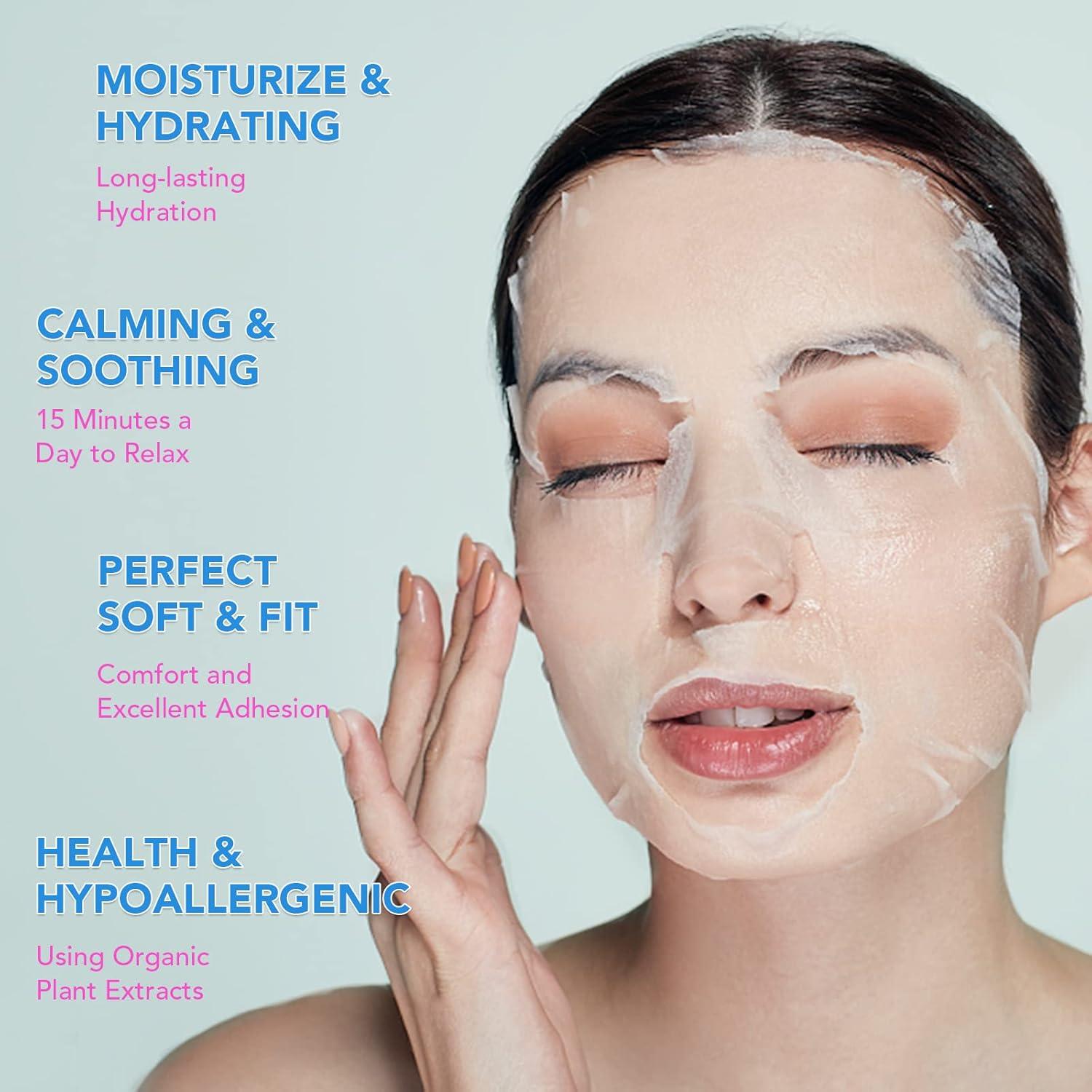 Máscaras Faciales de Colágeno VESPRO - Paquete de 48 Unidades