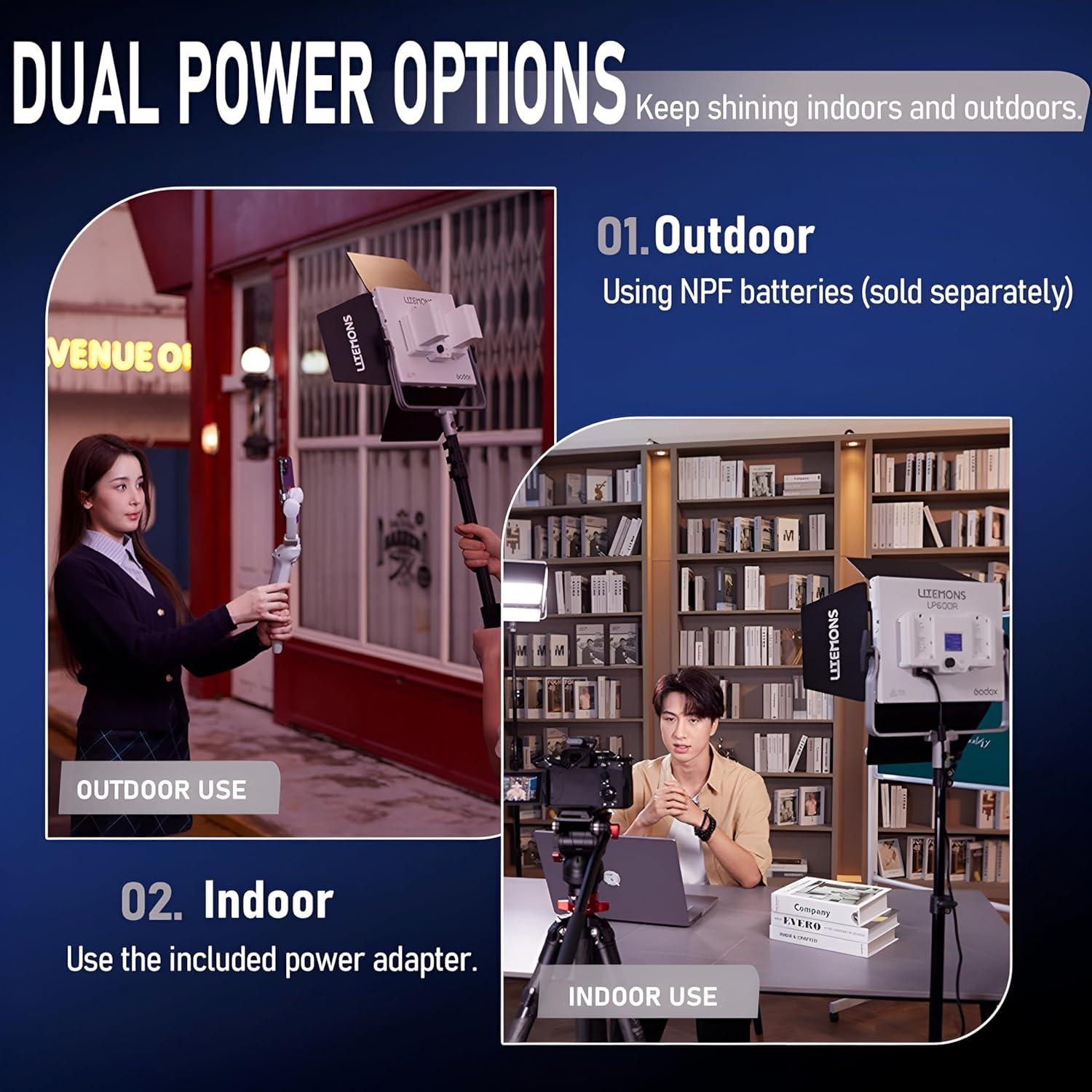 Panel de Luz LED RGB Godox Litemons LP600R 60W con App