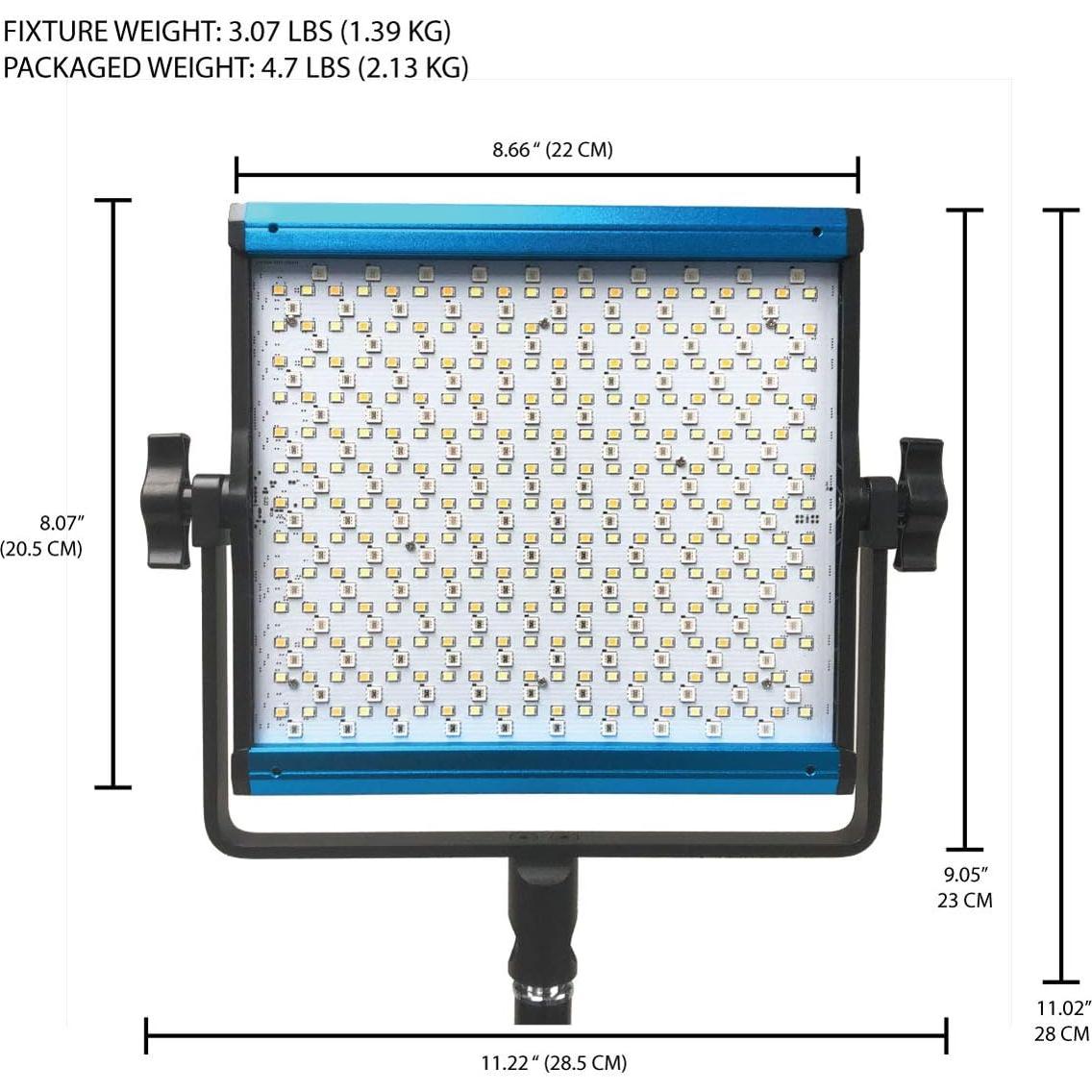 Kit de Iluminación LED RGB Dracast DRX3500RGBS - 3 Luces con Accesorios