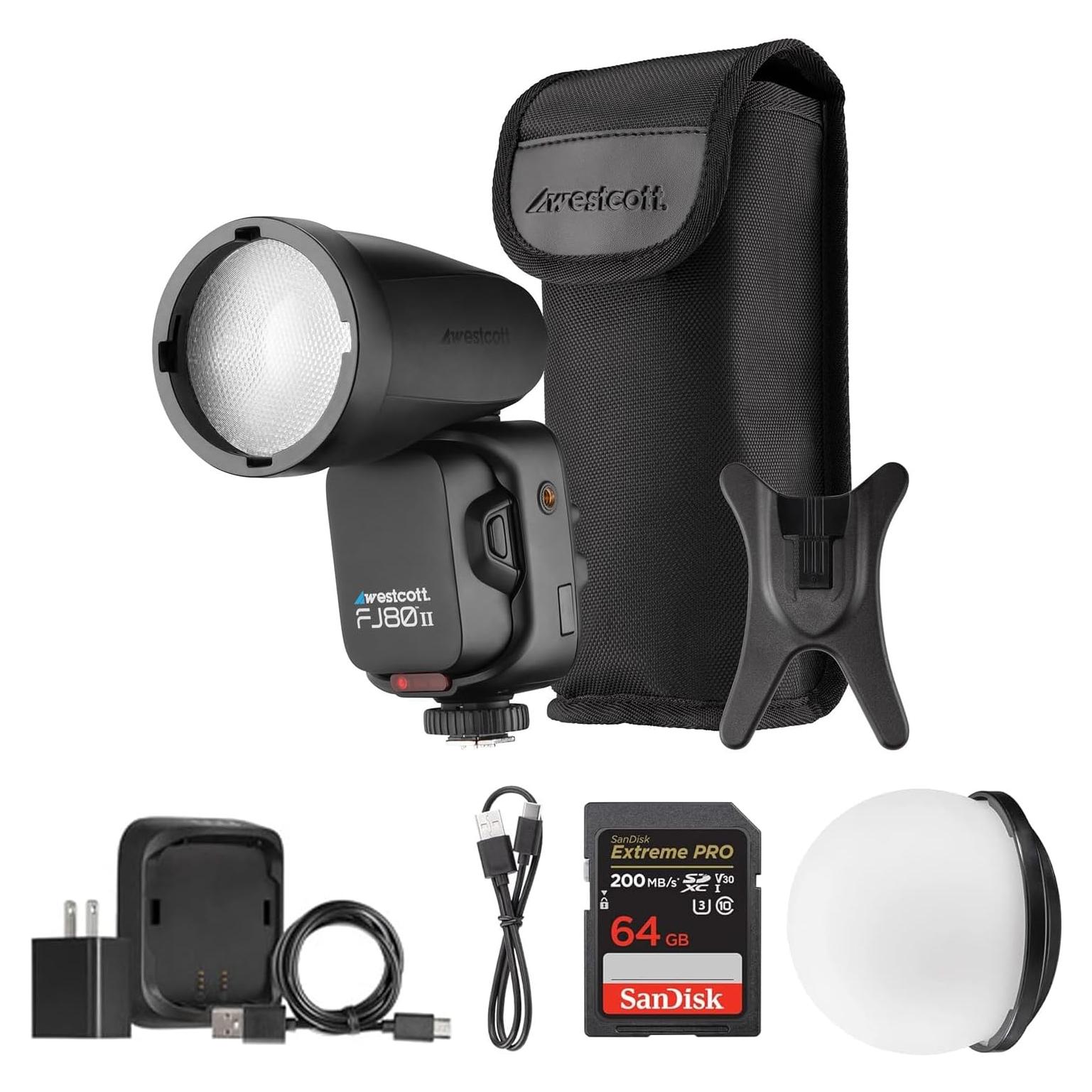 Flash Speedlight Westcott FJ80 II M 80Ws TTL con Accesorios