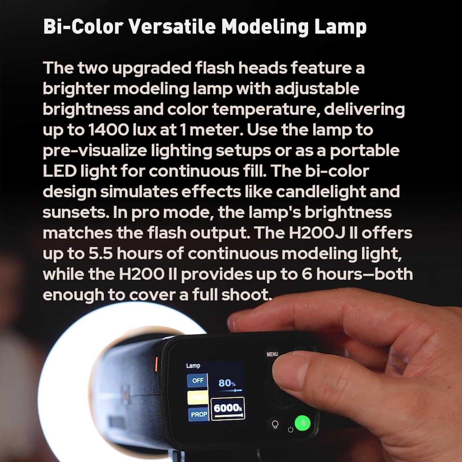 Flash Godox AD200 Pro II con Accesorios y Filtros de Color