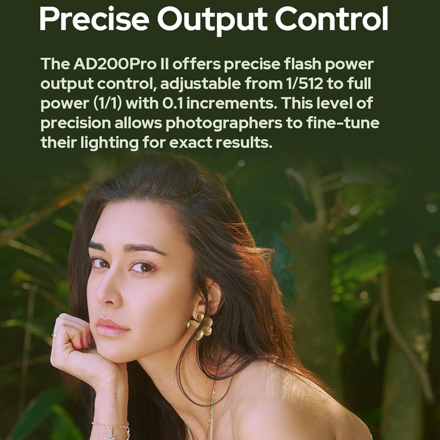 Flash Godox AD200 Pro II con Accesorios y Filtros de Color