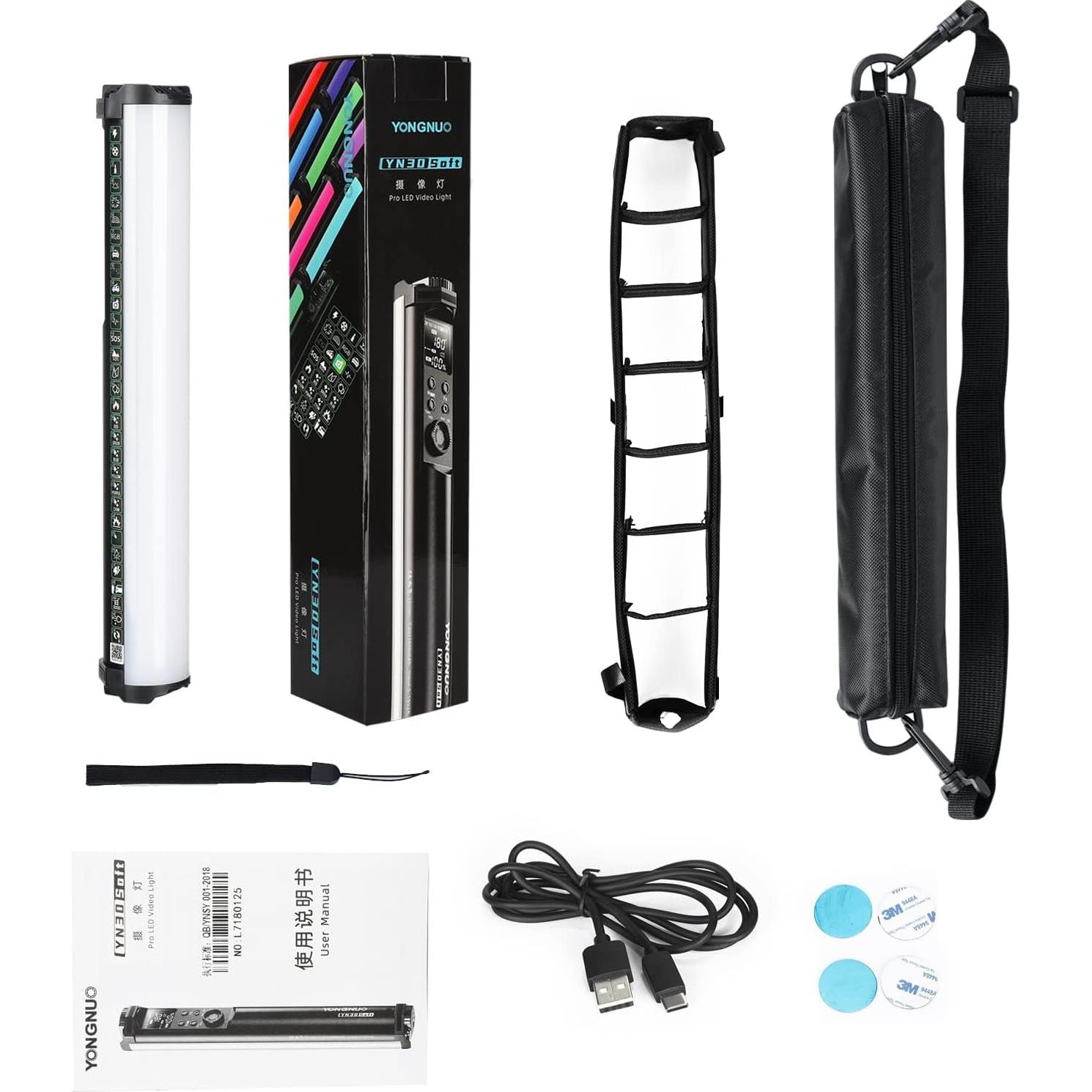 Luz LED Portátil YONGNUO YN30SOFT RGB 2000K-10000K