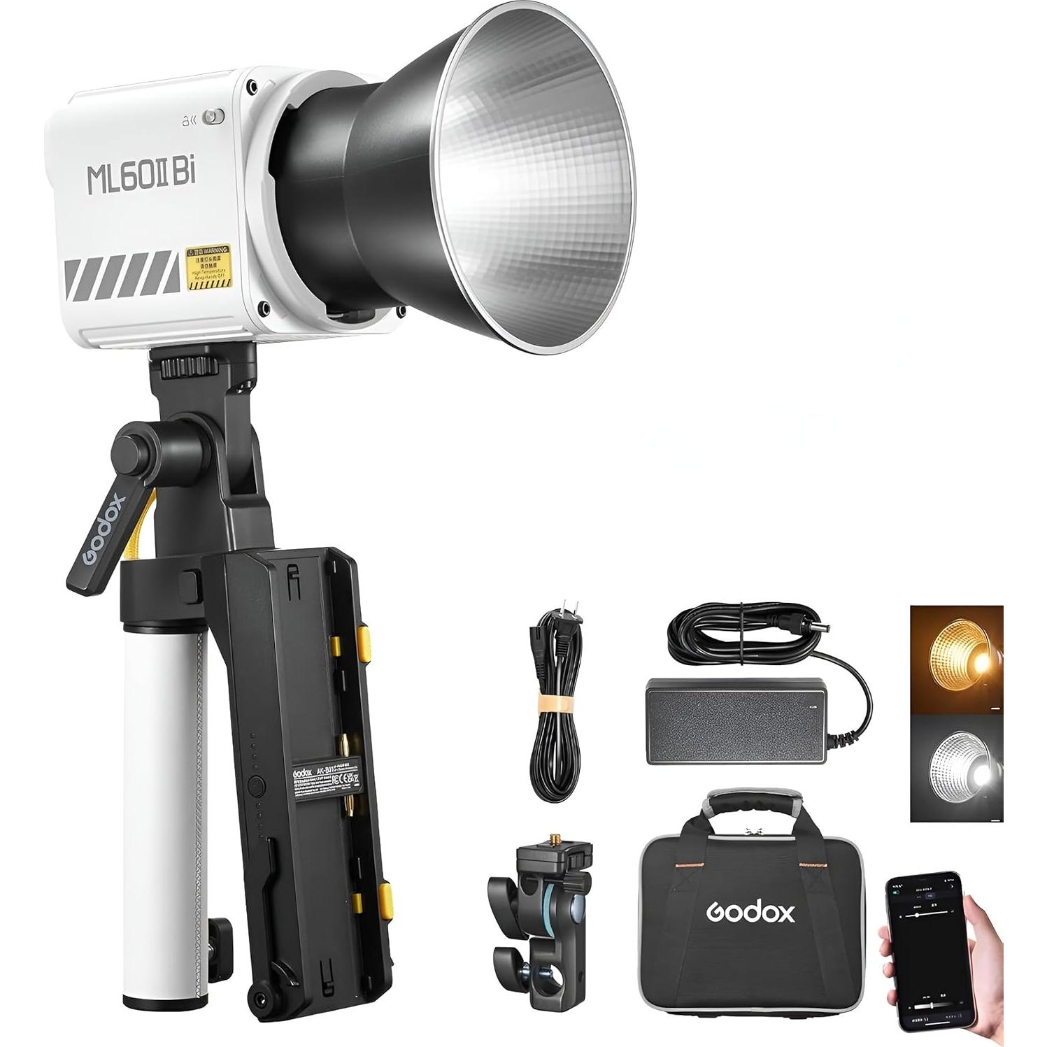 Luz LED Godox ML60IIBi Bi-Color 2800K-6500K 22500Lux