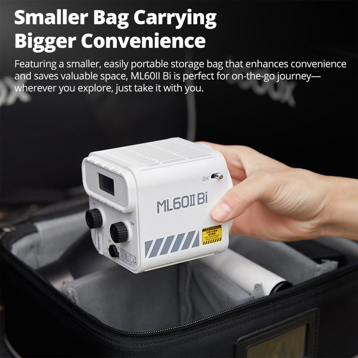 Luz LED Godox ML60IIBi Bi-Color 2800K-6500K 22500Lux