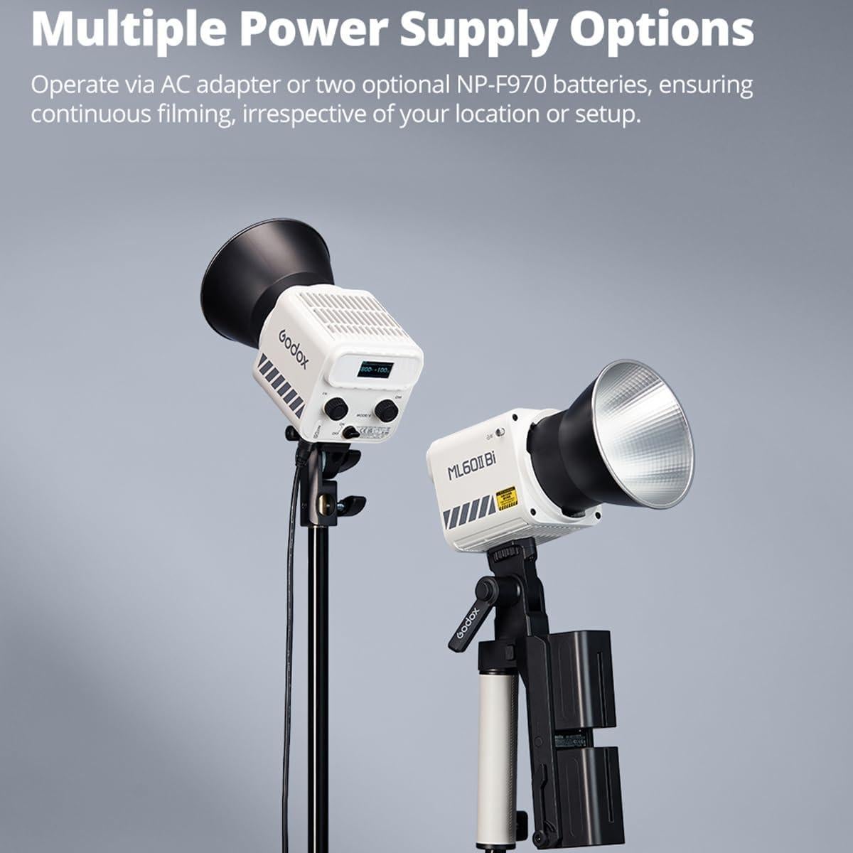 Luz LED Godox ML60IIBi Bi-Color 2800K-6500K 22500Lux