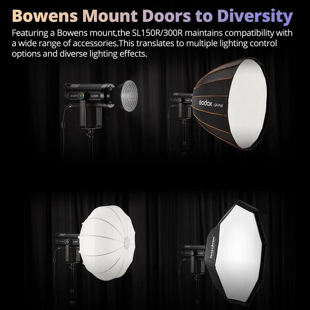 Luz LED Godox SL150R 150W RGB, 4.38kg, CRI 95, 14 Efectos