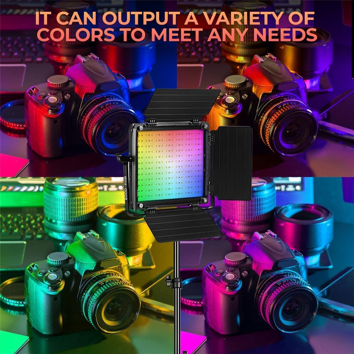 Kit de Luz LED 800D-RGB GVM Bi-Color 40W con Control APP