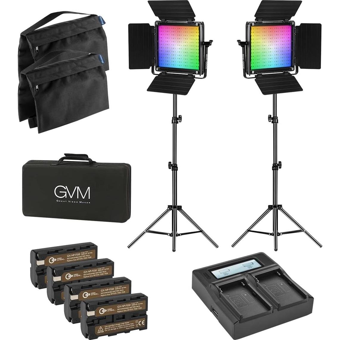 Kit de Luz LED 800D-RGB GVM Bi-Color 40W con Control APP
