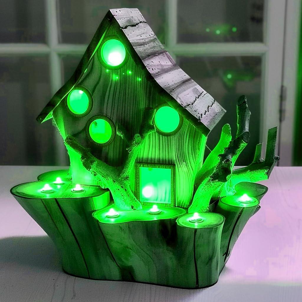 Luz de Panel Electroluminiscente Ourbest 12x5 cm Verde Oscuro