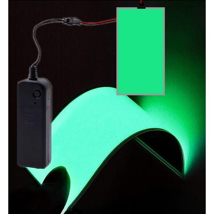 Luz de Panel Electroluminiscente Ourbest 12x5 cm Verde Oscuro