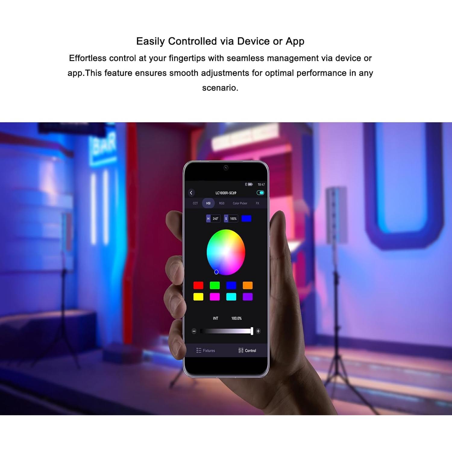 Varilla LED Bi-Color Godox LC1000Bi 100W 2500-8500K con App