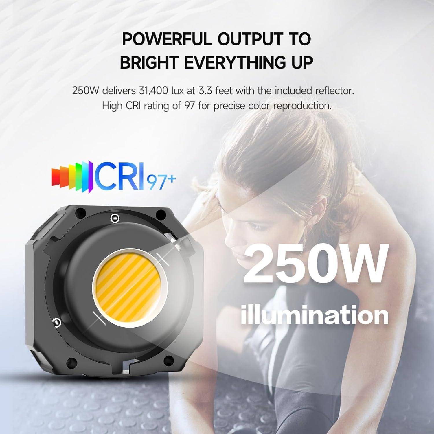 Luz LED RGB Colbor CL220R 220W 2700K-6500K con Montaje Bowens