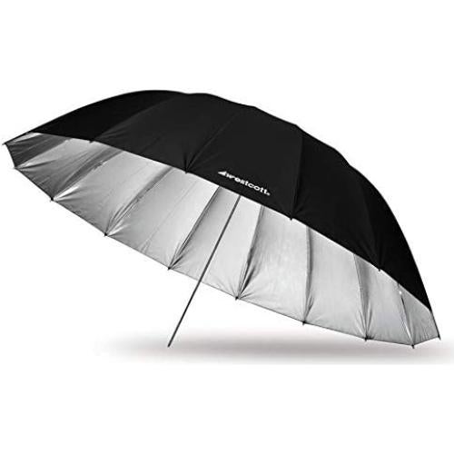 Paraguas Parabólico Plateado Westcott 4633 de 7 Pies