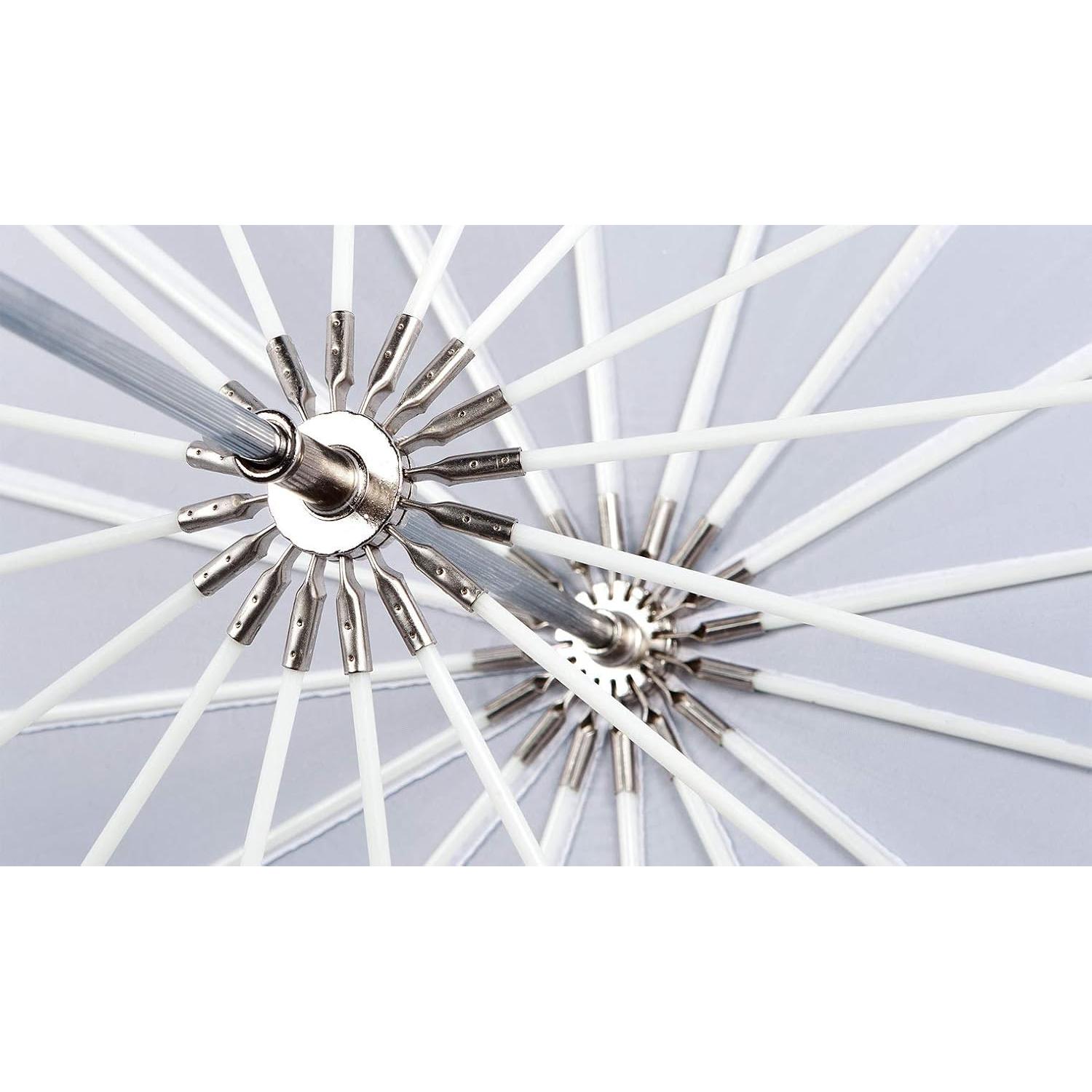 Paraguas Parabólico Plateado Westcott 4633 de 7 Pies