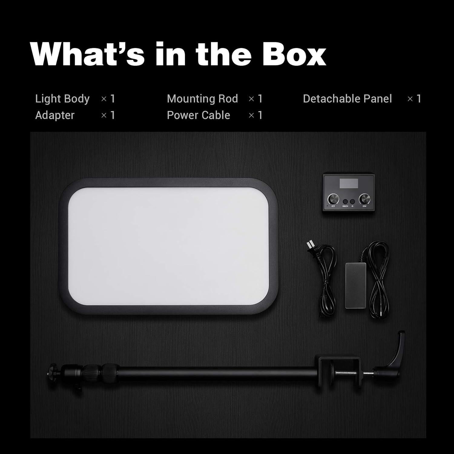 Godox ES45 Luz LED para Video con Soporte Extensible 2800-6500K