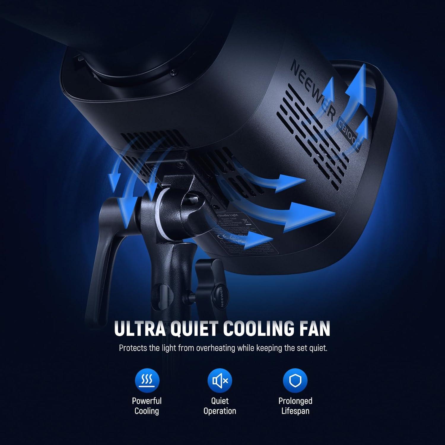 Luz LED Neewer CB100C 130W RGB 2700K-6500K con Soporte