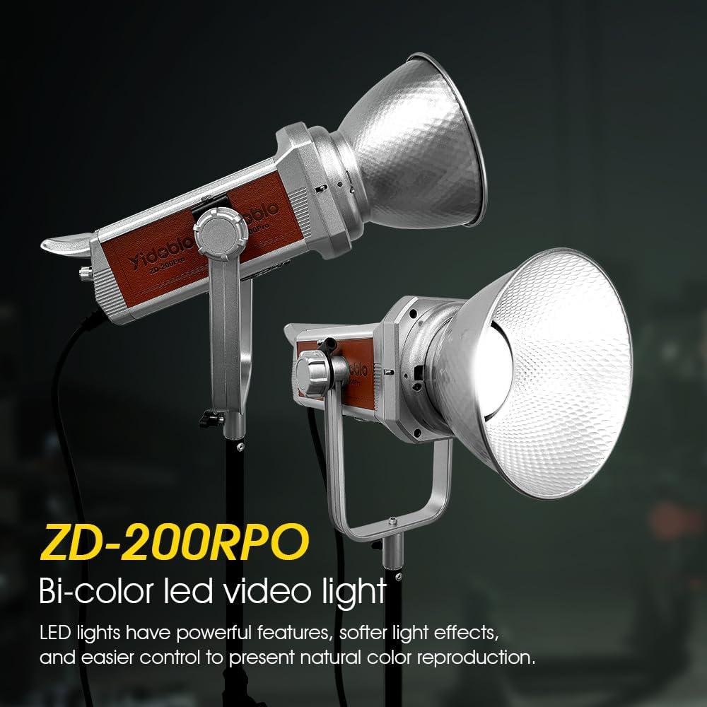 Video Light Studio Light 200W Output Bowens Mount Point-Source LED Video Light 2500K ~7500K CCT,APP Control 10 System FX Photography Lighting (1)