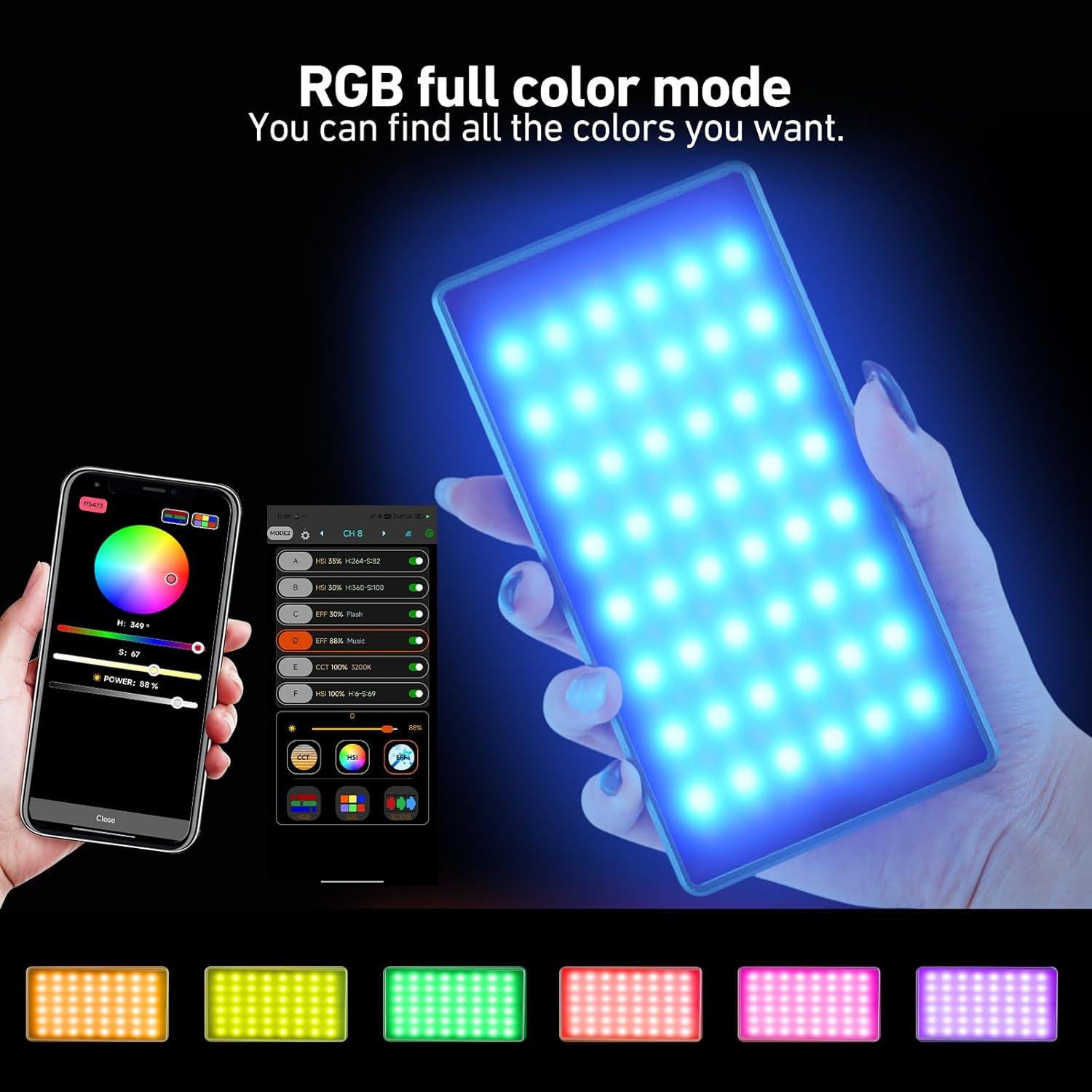Luz de Foto RGB NA225 Nagnahz 10W Portátil 4000mAh