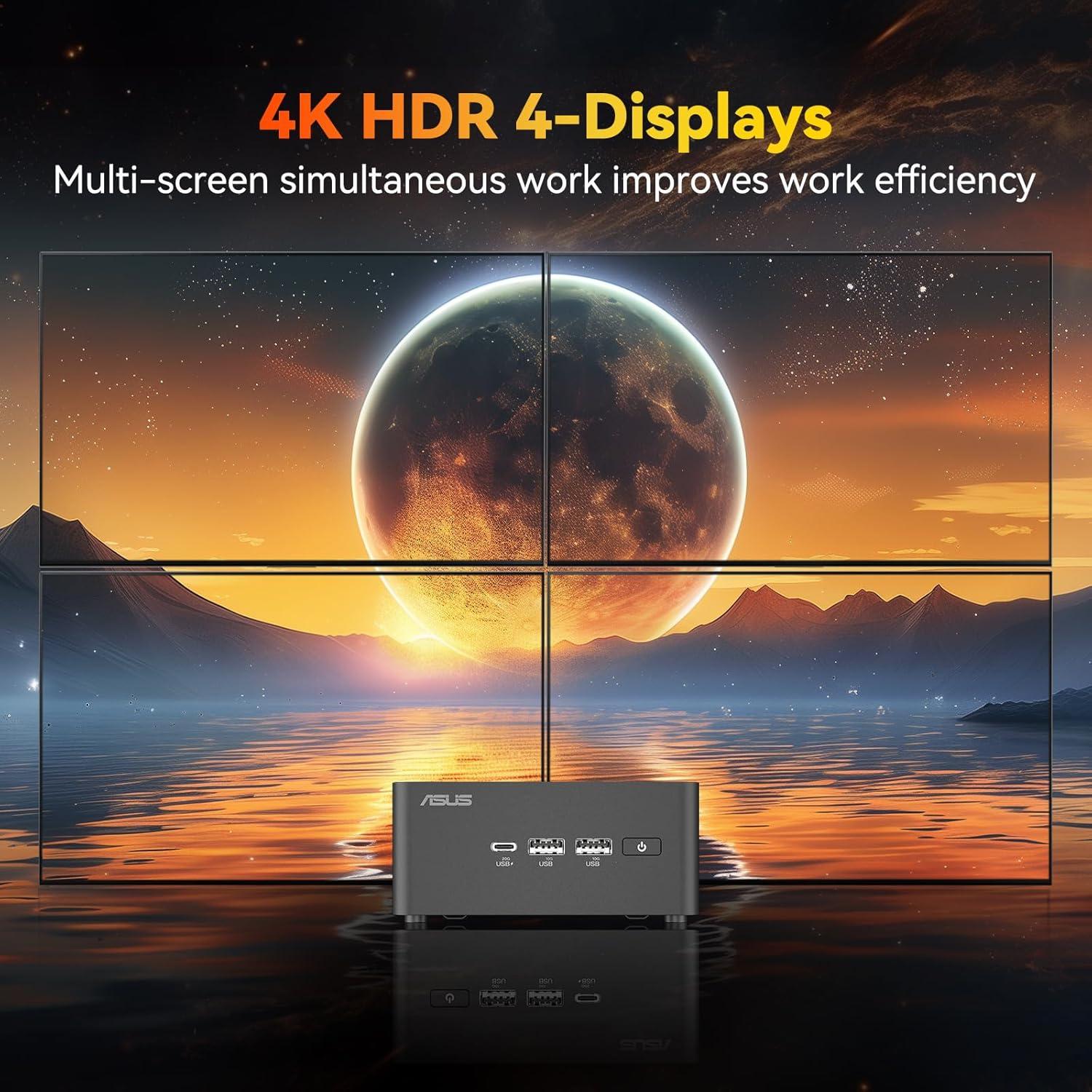 ASUS NUC 14 Pro Mini PC, Intel Core Ultra 7, 32GB RAM, 1TB SSD