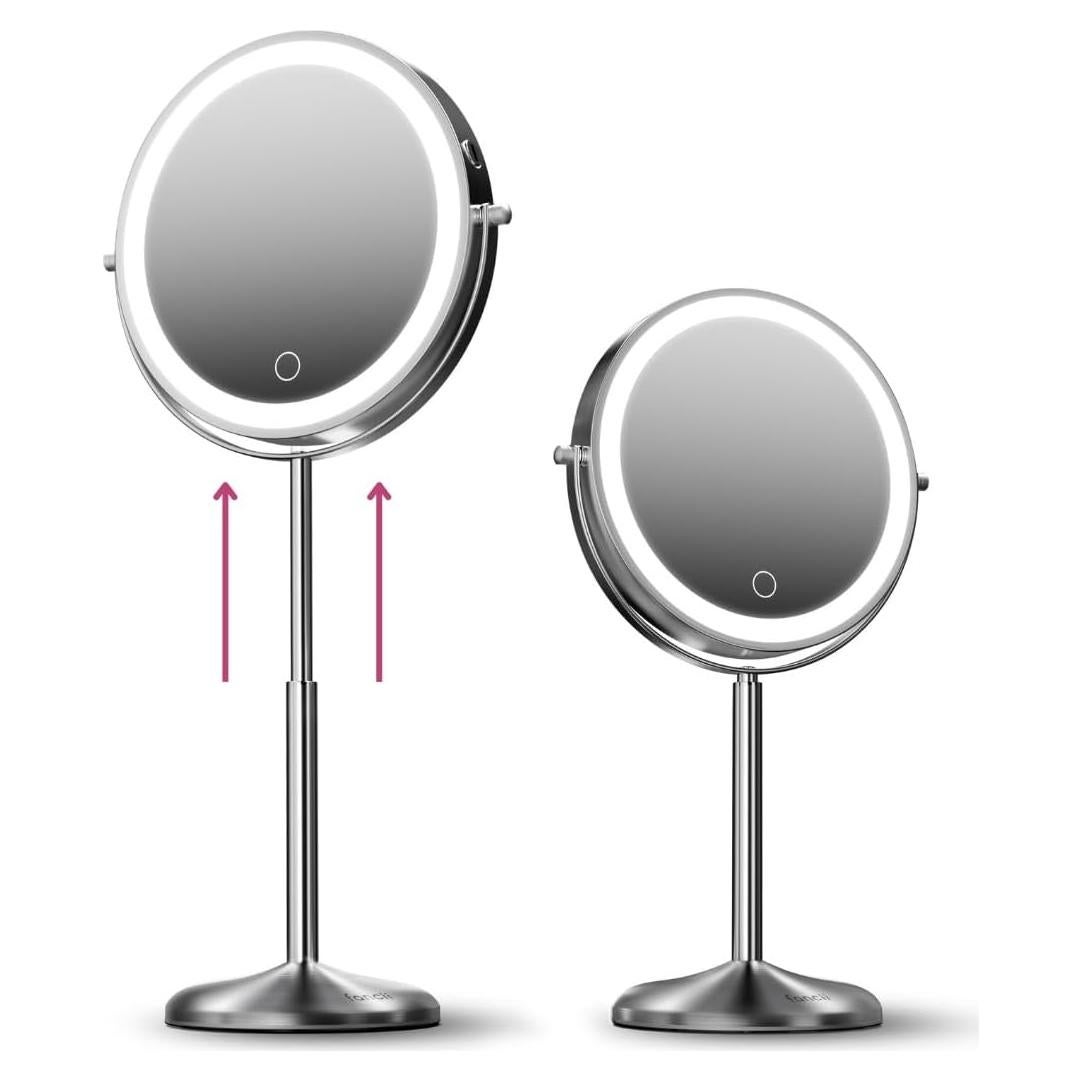 Espejo de Maquillaje Iluminado Fancii 10x/1x Ajustable 36-48 cm