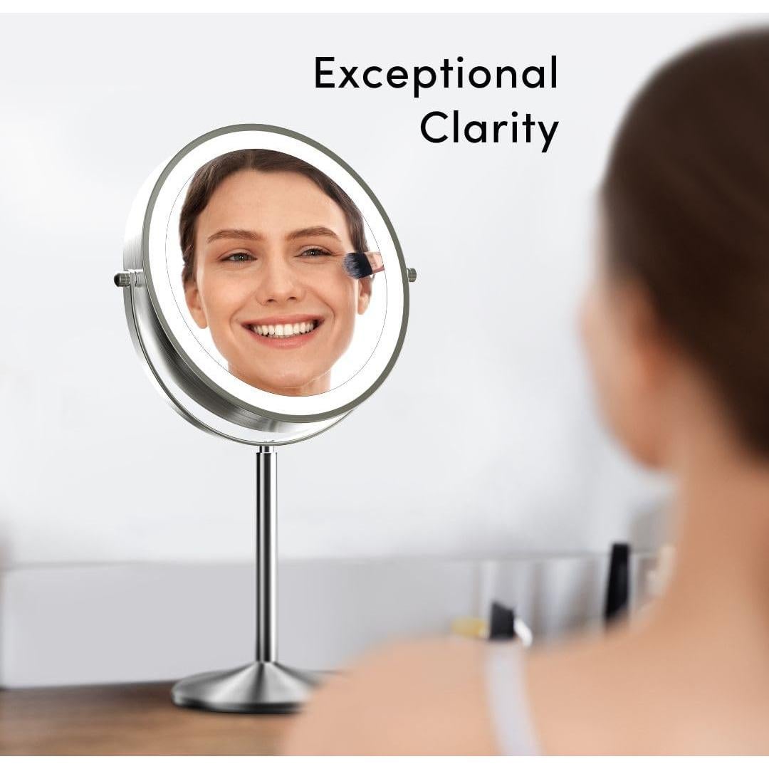 Espejo de Maquillaje Iluminado Fancii 10x/1x Ajustable 36-48 cm