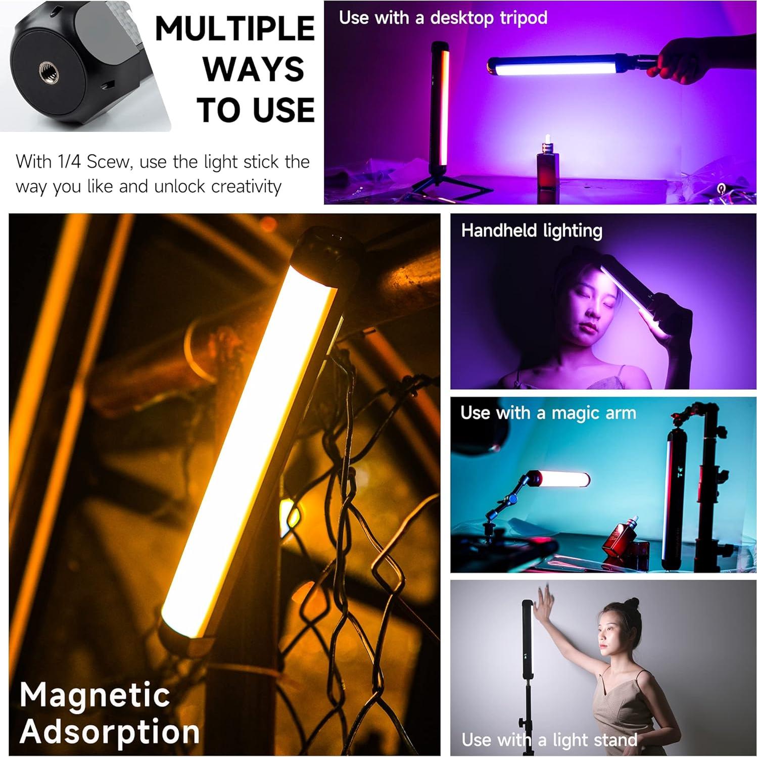 Luz LED RGB Weeylite K21 Portátil 2500-8500K Control App