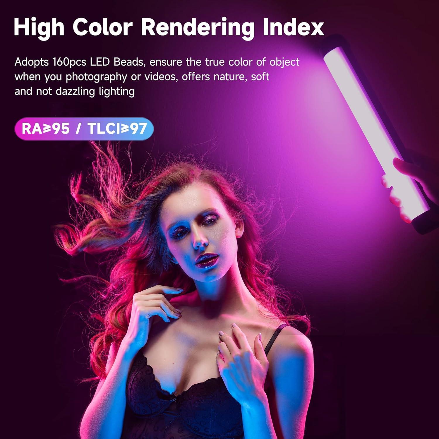 Luz LED RGB Weeylite K21 Portátil 2500-8500K Control App