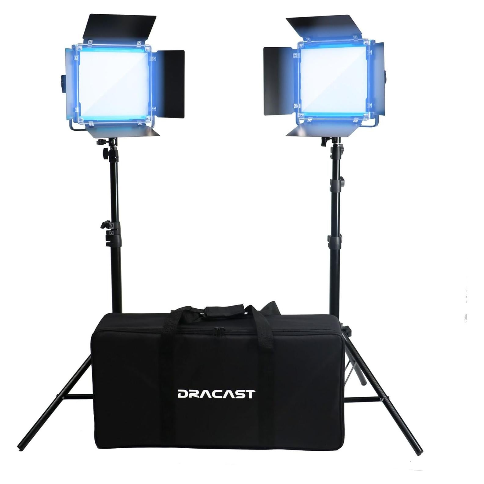 Kit de Luz LED Dracast DRX2500DNS - 2 Paneles 5600K Regulable