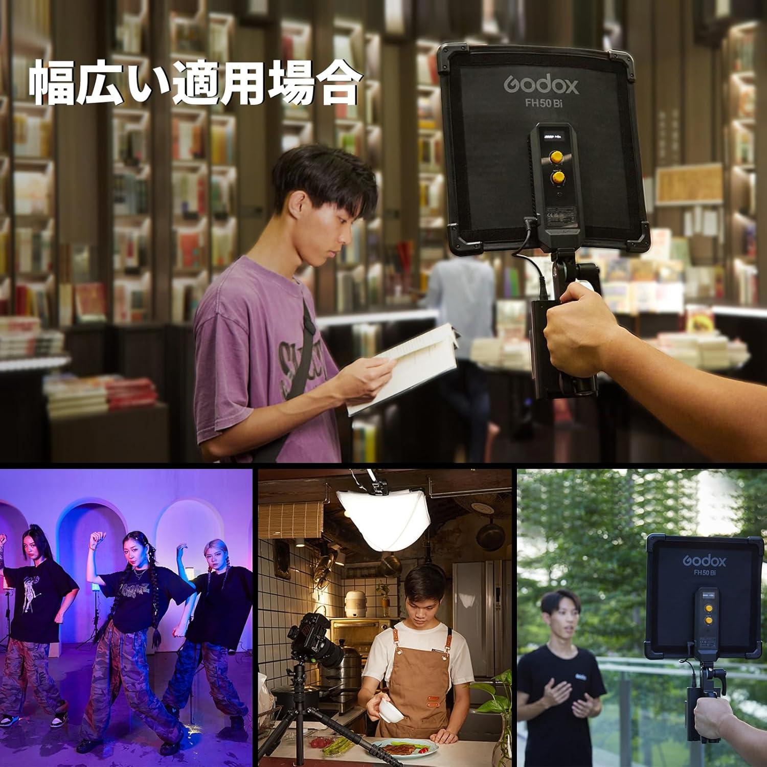 Panel de Luz Flexible LED Bi-Color Godox FH50 37x36 cm