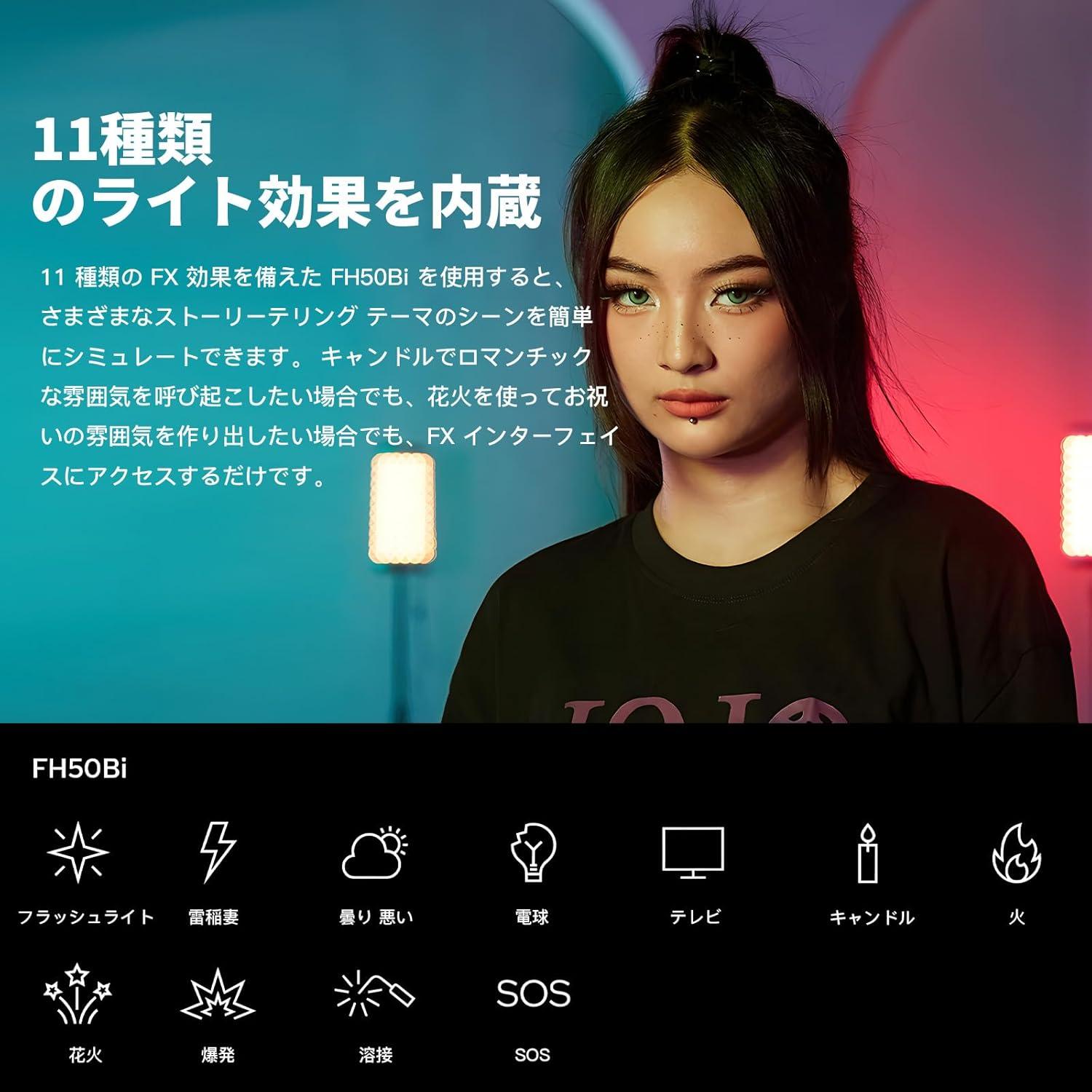 Panel de Luz Flexible LED Bi-Color Godox FH50 37x36 cm