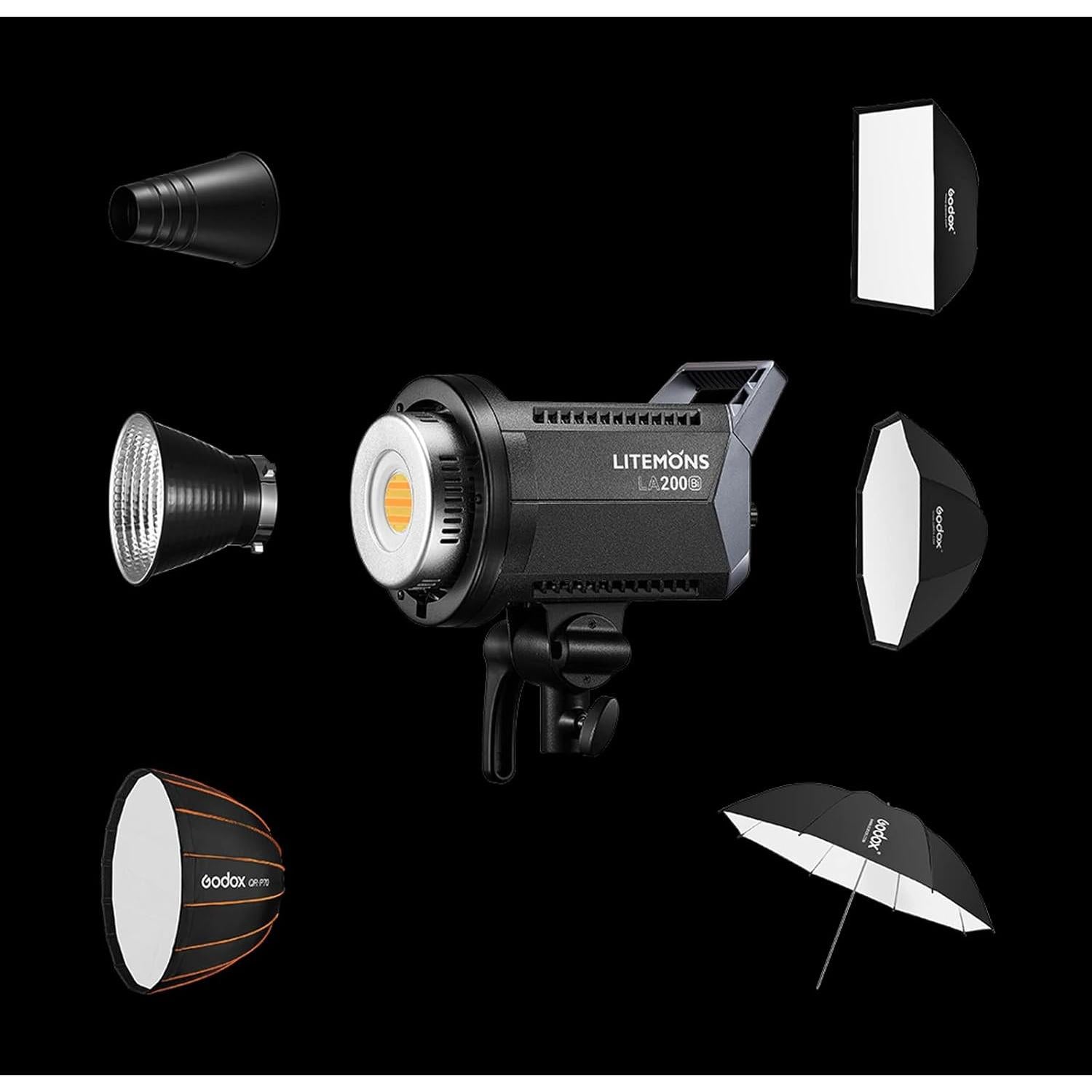 Luz de Video Godox LA200D 3.45kg, CRI 96+, Efectos FX