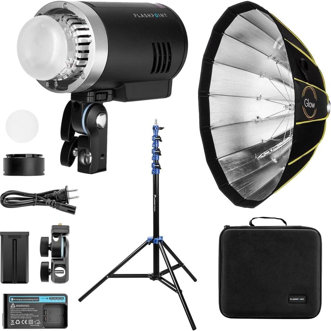 Flashpoint XPLOR 300 Pro TTL R2 Monoluz 300WS con Softbox