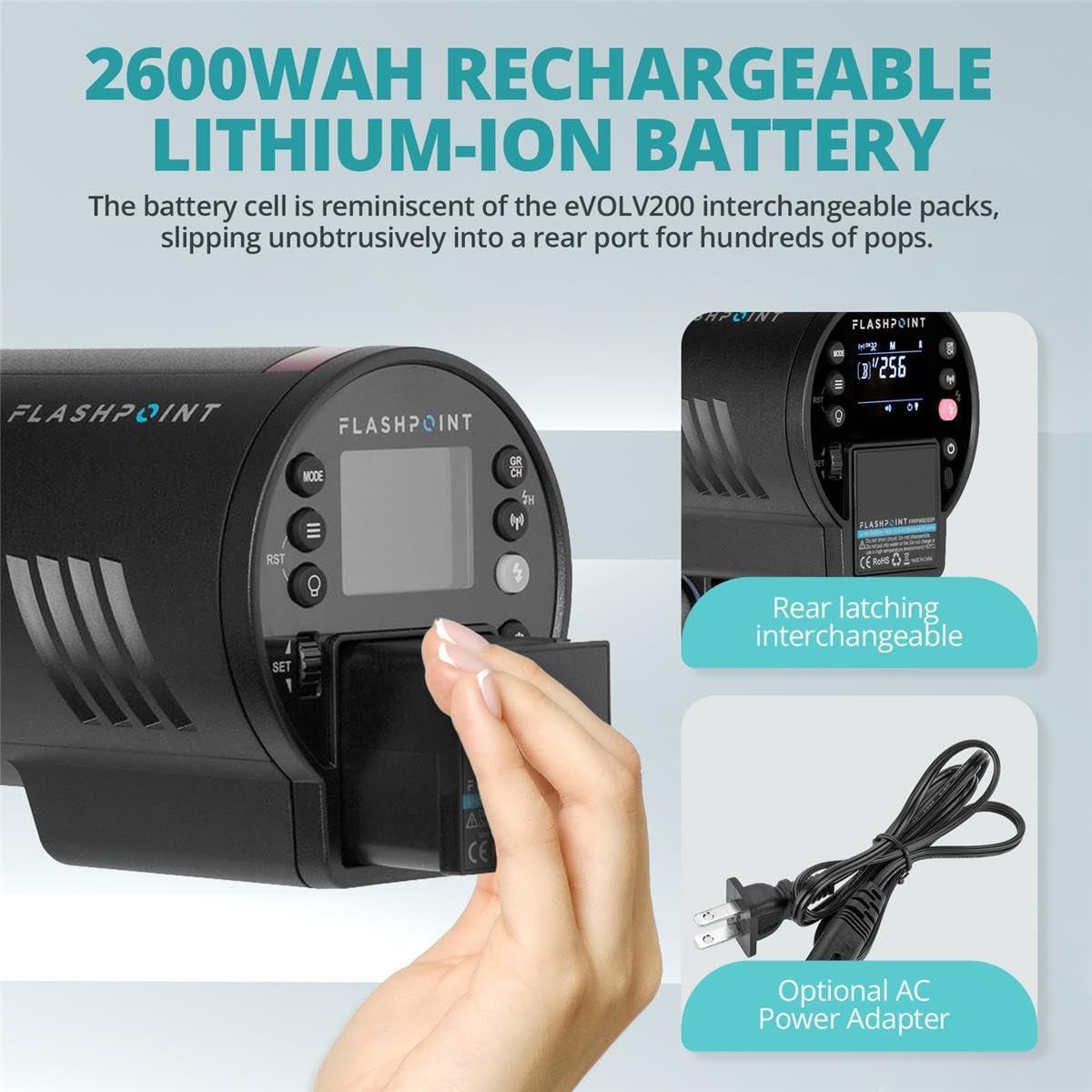 Flashpoint XPLOR 300 Pro TTL R2 Monoluz 300WS con Softbox