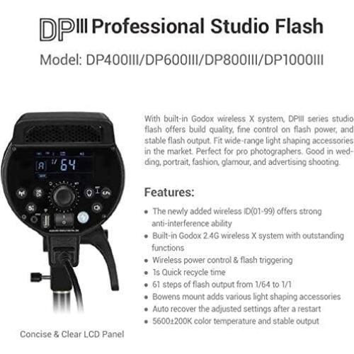 Flash Profesional de Estudio GODOX DP1000III 1000Ws 5600K