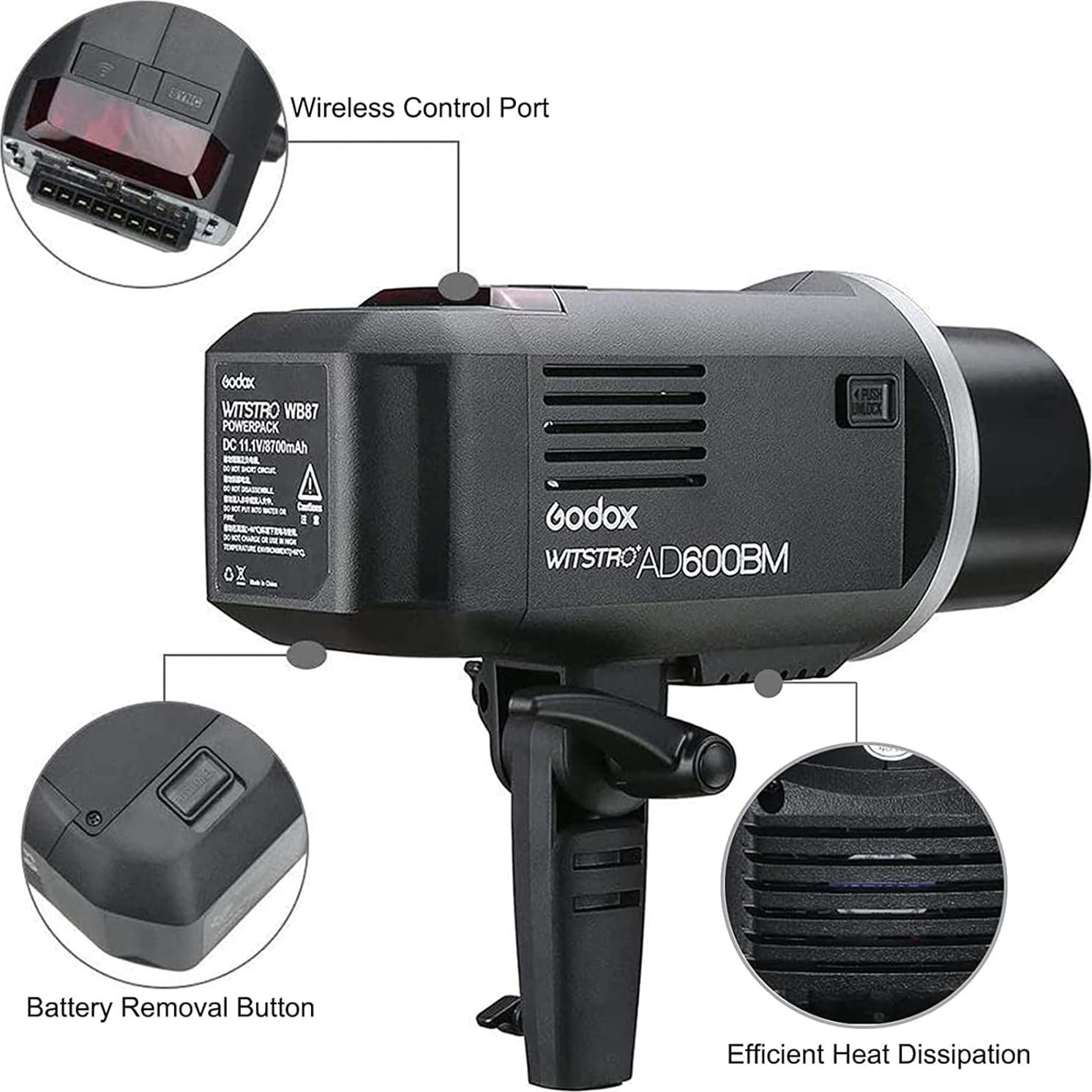 Flash Godox AD600BM 600Ws Montura Bowens Estudio HSS